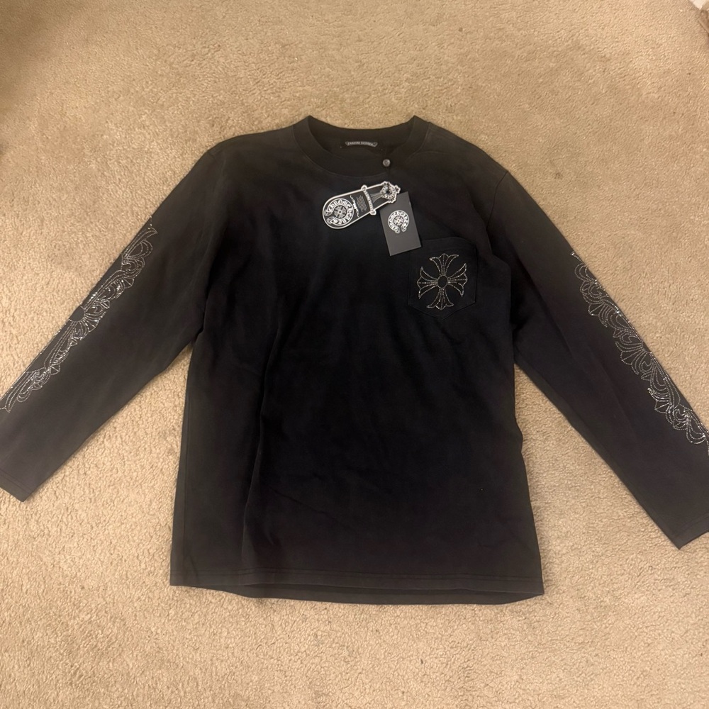 Chrome Hearts Black Long Sleeve Tee